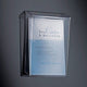 Sigel folderhouder - a4 - wandmodel - voor buiten - transparant acryl - si-lh325