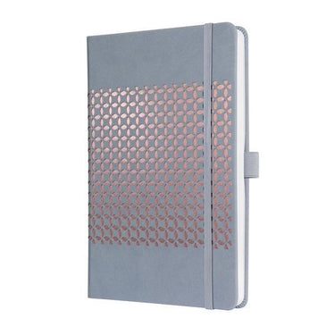 Sigel notitieboek jolie - impress - a5 - hardcover - 174 pagina's - gelinieerd - 80 grams papier - glacier grey - si-jn209