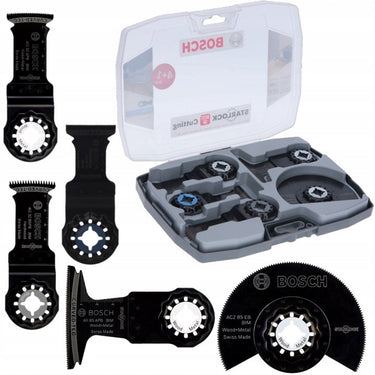 Bosch starlock serie - zaagblad set - 5-delig - voor metaal en hout
