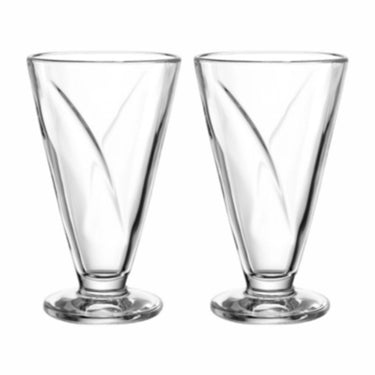 Leonardo cono schaal op voet 360ml - set 2
