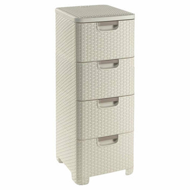 Curver style ladesysteem - 4x 14l - vintage wit