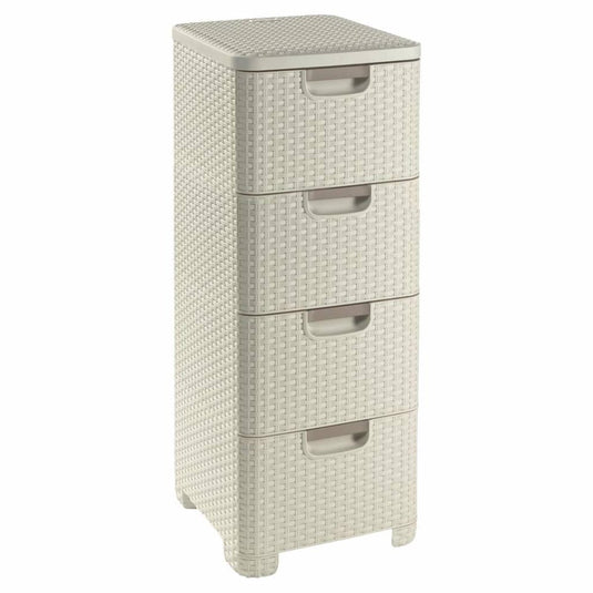 Curver style ladesysteem - 4x 14l - vintage wit