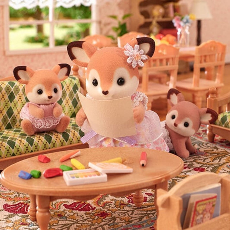 Load image into Gallery viewer, Sylvanian families 5800 tweeling herten- 2 fluweelzachte speelfiguren
