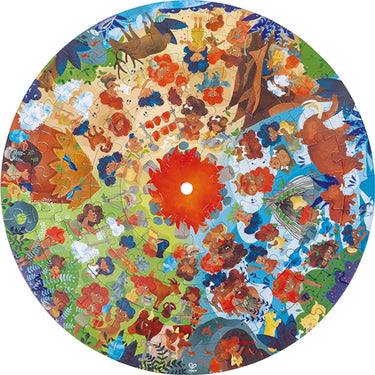 Hape puzzel stone age - educatief speelgoed karton 102 stukjes.