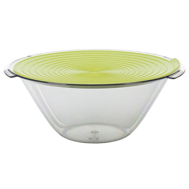 Westmark salade- serveerschaal, met handgrepen en deksel, inhoud: 4 liter, ø 32 cm, kunststof, bpa-vrij, fresh, kleur: groen transparant, 2440227a