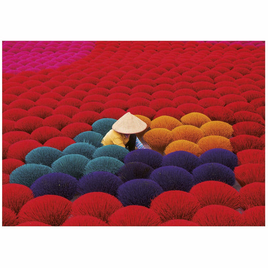Educa legpuzzel incense village vietnam 1000 stukjes kleurrijk.
