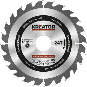 Kreator - krt020408 - cirkelzaagblad - 160mm24t