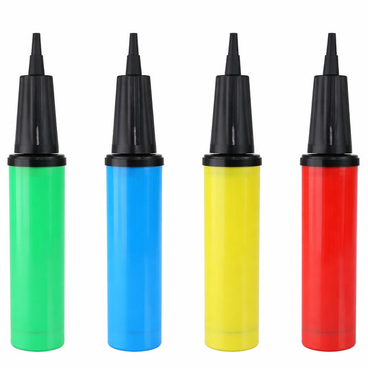 Party casa ballonnenpomp 27,5 cm- handpomp voor ballonnen - balloon pump voor feest en verjaardag - ballonnenpomp handmatig - assorti kleuren - 1 willekeurige kleur