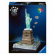 Ravensburger - iconics: statue of liberty met licht - 3d puzzel - 108 stukjes - bouwset voor kinderen vanaf 8 jaar