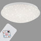 Briloner moon - led plafondlamp - dimbaar - plafoniére met sterrenhemel effect - rgbw - met afstandsbediening - ø26 cm - wit