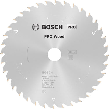 Bosch pro wood accuzaagblad voor cirkelzagen 160 x 1,5 x 20 mm - ...