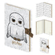 Harry potter hedwig unisex notebook - wit goudkleurig - standard