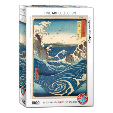 Eurographics - de wervelstroom van naruto (naruto no uzushio) - utagawa hiroshige - 1000 stukjes - fine art legpuzzel