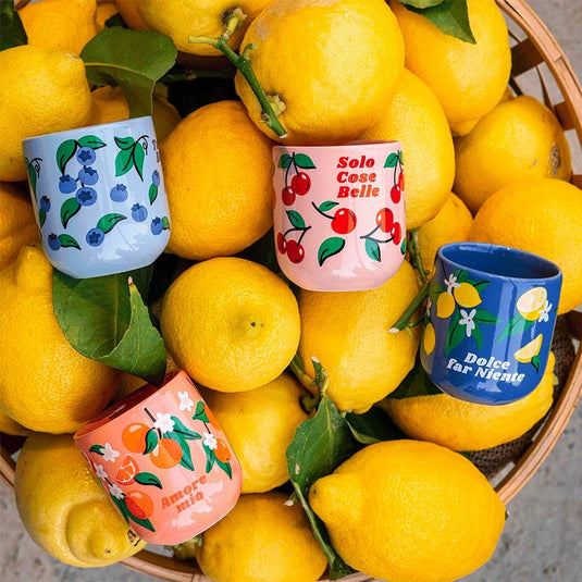Bialetti mercato della frutta mok - set van 4 stuks - multi