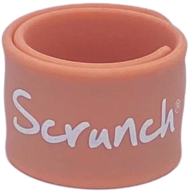 Scrunch sos bandje - koraal - opvouwbaar - recycleerbaar