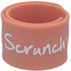 Scrunch sos bandje - koraal - opvouwbaar - recycleerbaar
