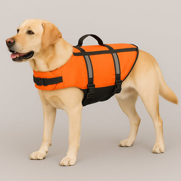 Flamingo hondenzwemvest – reddingsvest hond – honden zwemvest xl – zwemvest marinus – fluo oranje
