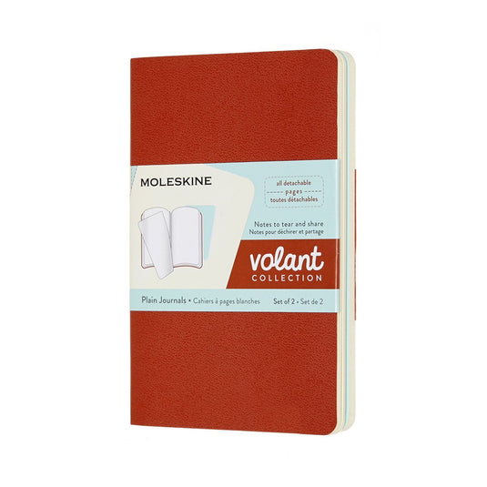 Moleskine volant journals - pocket - blanco - oranje blauw