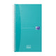 Oxford to do planner - 115 vel - dubbel spiraal - aqua