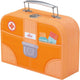 Sevi dokterskoffer set 10-delig oranje 20 x 15 x 8 cm