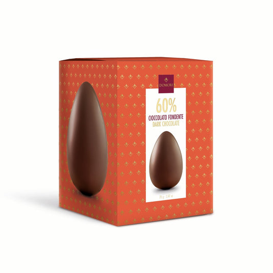 Domori -mini paasei pure chocolade 60% – anthology collection met verrassing – luxe italiaanse paaschocolade – 70g