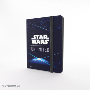 Gamegenic star wars unlimited casual album card back blue - 18-pocket - verzamelmap voor trading cards -