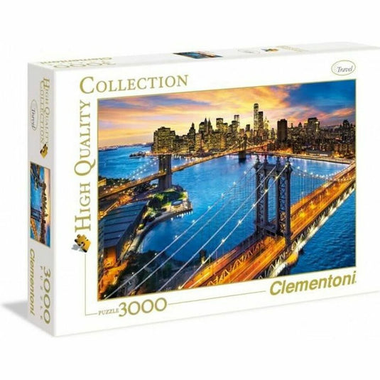 Clementoni - puzzel - 3000 stukjes - new york - puzzel voor volwassenen - high quality collection