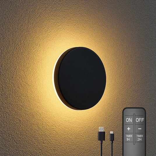 Calex holland calex siderno wandlamp 20cm - oplaadbaar en dimbaar - binnen en buiten gebruik - zwart