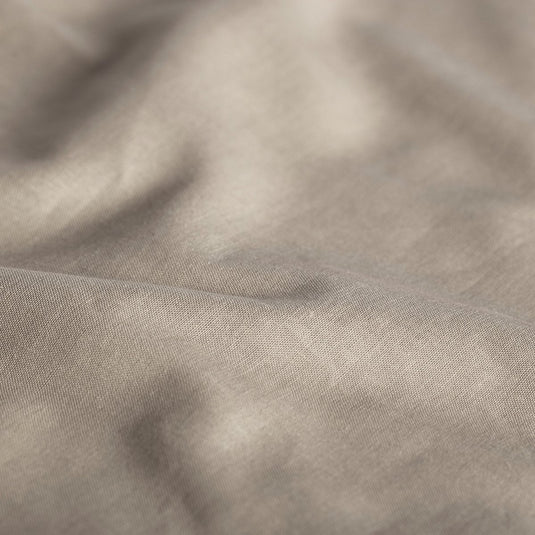 Cinderella - weekend - topper hoeslaken met split - 200x200 cm - tot 15 cm matrashoogte - 100% katoen - taupe