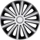 Car plus wieldoppen alaska 14 inch abs zilver zwart set van 4