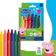 Staedtler peppa pig x noris junior kleurstift- set 6 st