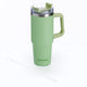 Muitomas reismok - travel mug - dubbele geïsoleerde wand - praktisch rietje handvat - 900ml - groen