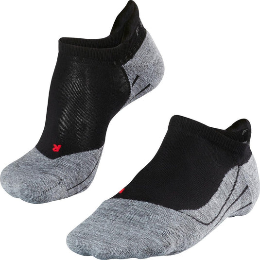 Falke ru4 invisible anti-blaar katoen functioneel materiaal hardloopsokken heren zwart - maat 42-43