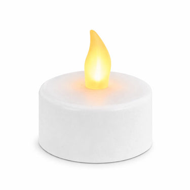 Arti casa led theelichtjes 4 stuks - flikkerende led theelichten op batterij - theelichtjes zonder open vuur - compact formaat - wit