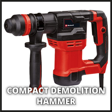 Einhell elektrische breekhamer te-dh 5 - 750 w - 5 j - sds-plus - incl. punt en platte beitel - incl. transport- opbergkoffer