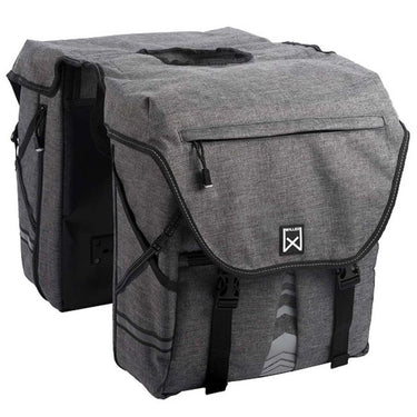 Willex bagagetas 1200 - dubbele fietstas s - 20 liter - antraciet