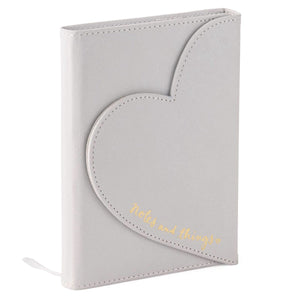 Eccolo notitieboek - heart envelop - grijs - lijn - ca.13x18 cm - ec-dl409c