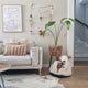 Baboo district 70 tuck - luxe retro kattenmand van corduroy - terra - 50x50x30 cm