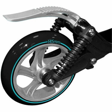 Skids control foldable double suspensions adjustable scooter 145mm carbone