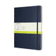 Moleskine classic notitieboek - extra large - hardcover - blanco - saffier blauw