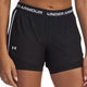 Under armour tech play up 2in1 shorts-blk dames sportbroek - zwart - wit