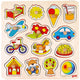 Goki houten noppenpuzzel