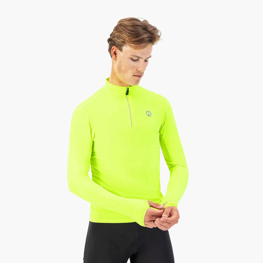 Rogelli core hardloopshirt heren - lange mouwen - fluorgeel - xl