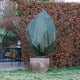Nature - winterhoes - h150 x ø75cm (2 stuks) - groen - afdekhoes - met aantrekkoord