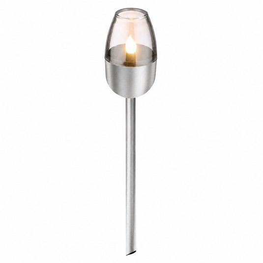 Grundig solar tuinverlichting op zonne-energie – tuinlamp met vlameffect – buitenverlichting ip44 – 6-8 uur brandduur – ø6 x 38,5 cm