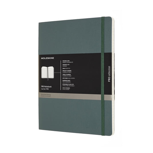 Moleskine professional notitieboek - extra large - softcover - bos groen