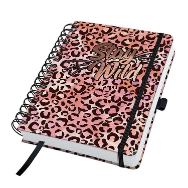 Sigel - spiraal notitieboek - jolie - a5 - hardcover - 240 pagina's - dots - 120 grams papier - pink leo love - si-jn653