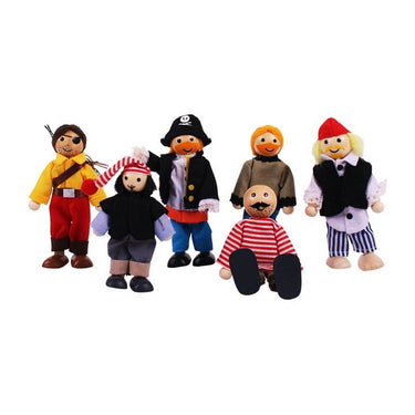 Bigjigs poppenhuispoppetjes - piraten