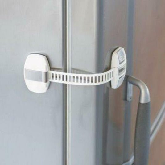 Jippie's zelfklevend knijpslot 20 cm - wit - zelfklevend knijpslot – veiligheidsluiting voor kinderen – beschadigingsvrij – 20 cm