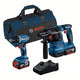 Bosch professional accu combiset - gereedschap combiset gsr 18v-45 + gbh 18v-22 18v 4.0ah in tas - 0615a50038